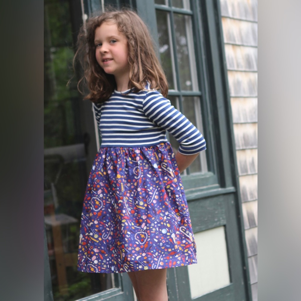Sailor Rose Girls’ Green Plaid Baker Island Dress - Picture 8 of 8